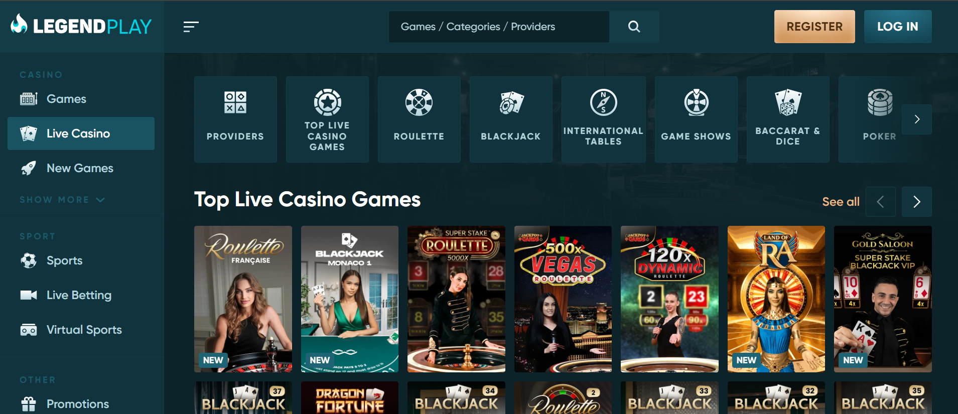 Legendplay casino en ligne